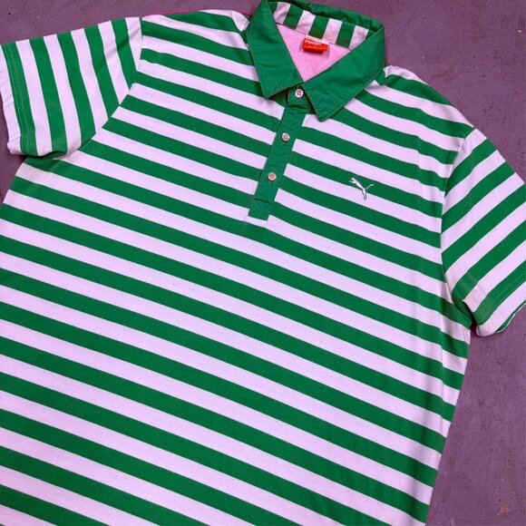 Puma Sport Cotton Blend Short Sleeve Polo Shirt Colorful XL - Picture 3 of 7